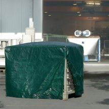 Biogreen - Gitterboxabdeckhaube B.850xl.1250mm Grün G.3,8kg M.reißverschluss