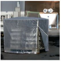Biogreen - Gitterboxabdeckhaube B.850xl.1250mm Transp.g.3,8kg M.reißverschluss