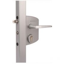 Industrieschloss silber 4-Loch Mont.f.60-80mm Profile Locinox