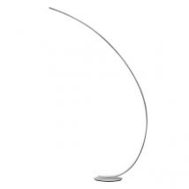 Piantana Moderna Iole Alluminio Bianco Satinato E Silicone Led 1 Luce 30W