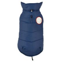 42 Cm: Giubbotto Piumino Modello Dog Imbottito Impermeabile Blu Per Cani
