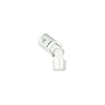 Giunto a ginocchiera per tapparelle, esagonale 10 mm, asta 12 mm, acciaio bianco