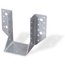 Giunto a staffa Masidef forato spessore 2,0 acciaio zincato 100x140 mm