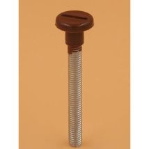 Giunzione in nylon marrone per mobili – Compatibile con viti M 6X60 – Dimensioni 12X15 mm – MACO