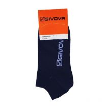 Givova calza fantasmino da uomo maglia jersey in cotone taglia 39/42 - 3 pz blu okx
