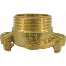 Messing Trinkwasser gk Gewindestück 1 Zoll ag