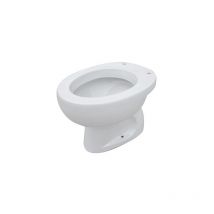 Galassia - Glanzweiße Keramikvase mit Bodenablauf – Infanzia - Mit Toilettensitze