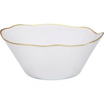 Glas Schale mit goldener Umrandung datura, 28 cm