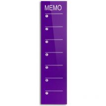 Glas-Wochenplaner Kia Aubergine 80 x 20 cm
