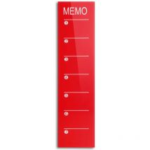 Glas-Wochenplaner Kia Dunkelrot 80 x 20 cm