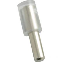 Glasbodenträger Claudia zum Stecken, Bohr ø 3 mm, Stahl vernickelt