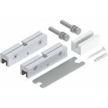 53 Glasklemmstück-Set esg 8 mm H-22 mm silber - Helm