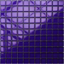 Ilcom - Glasmosaik auf Netz für Badezimmer oder Küche 30cm x 30cm - Pansy