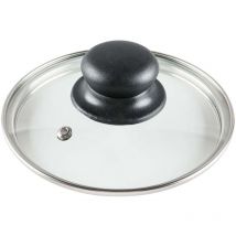 Northix - Glass lid with steel frame plastic handle and steam valve 88326058 88326058 88326058 88326058 88326058