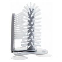 Briller - gabrielle Glass Washing Brush, Large Suction Cup, Double-Sided Bristle Brush, for Wine Glasses