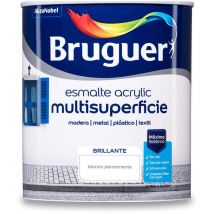 Smalto acrilico multisuperficie lucido bianco permanente 0,750L Bruguer