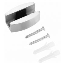 Führung für Glasschiebetüren, Bodenführung für Duschtüren aus Edelstahl 304, rahmenlose Bodenführung für Glasschiebetüren, Wandklemme für