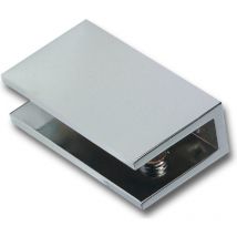 Glastablar-Klemmträger Umag, Glas 6-8 mm, Breite 16 mm, Messing verchromt matt