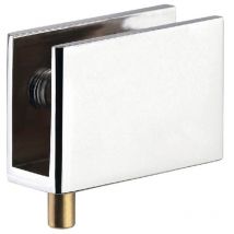 Glastürscharnier fz 4-8, Glas 4-8 mm 40x27 mm, Messing verchromt matt