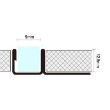 Glaszentrum Hagen - 2440x12.5x9 mm u Edelstahl Wandprofil - Bodenprofil - Fliesenprofil