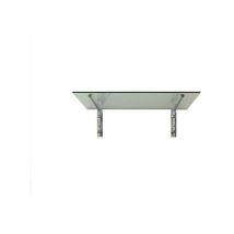 Pensilina in vetro trasparente 150x90 cm - Trasparente - incl. Supporto in acciaio - Glaszentrum Hagen