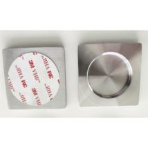 Glaszentrum Hagen - 2x coquilles de poignée en acier inoxydable pour portes en verre - portes - carré 57mm