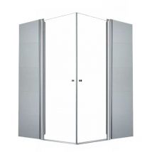 Glaszentrum Hagen - 40x40x195cm - Cabine de douche d'angle - Douche - Dimensions speciales