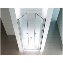 Glaszentrum Hagen - niche niche de douche cabine niche porte niche cloison système pendulaire 135-138cm - Transparent