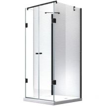 Ares - 80x75x195cm - Box Cabina - Doccia U-Forma Bagno in Cristallo - 8mm - Glaszentrum Hagen