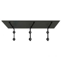 Glaszentrum Hagen - Auvent en verre gris 250x90 cm - Transparent - incl. Ral 7016