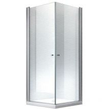 Glaszentrum Hagen - 90x90x195cm Cabine de douche Zeus - ESG-Verre 90x90x195cm avec bac à douche et siphon