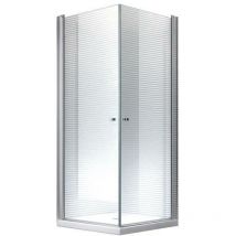 Glaszentrum Hagen - 90x90x195cm Cabine de douche Zeus - ESG-Verre 80x80x195cm avec bac à douche et siphon