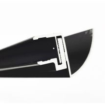 Canale di scarico per grondaia Type-RRBK da 200 cm per tettoie in vetro nero 10,8-17,5mm - Glaszentrum Hagen