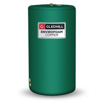 Gledhill - SunSpeed 2 Open Vented Indirect Twin Coil Hot Water Copper Cylinder, 188 Litres