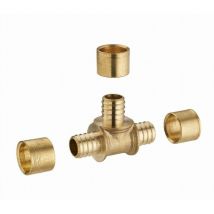 Noyon&thiebault - Gleiches Gleit-T-Stück für PER-Rohr ø 12 mm Messingring - 3190-12L1