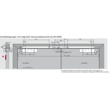 Dormakaba Gleitschiene GSR-EMR2-V – Silber – 30 mm – 80 - 130° – 1700 - 2500 mm