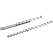 Hettich - oulisse pour tiroir à sortie partielle Quadro 40 bm (montage sur le fond de corps de meuble), 330 - 490 mm, à gauche et à droite 66075