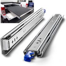 Glissières pour tiroirs robustes, capacité de charge jusqu'à 120 kg, avec serrure,Extension 800mm, 1 Paire (2 pièces)
