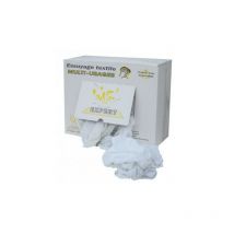 Chiffons d'essuyage en coton blanc – 10 kg – Quantité par pack – Peinture et droguerie