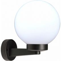 Wandleuchte mit Kugel für den Außenbereich aus pmma, 200 mm, E27-Anschluss, weiß Velamp SPH-202P
