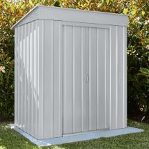 Gerätehaus 'Skillion 64', silber metallic, 1,93 m², ohne Schleppdach - Globel Industries