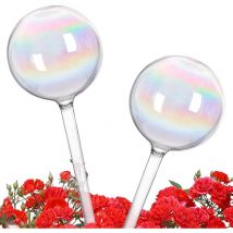 Tuserxln - Globes d'arrosage arc-en-ciel pour plantes d'intérieur, ampoules d'eau pour plantes pour vacances, voyages, piquets d'arrosage