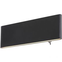 Globo - aplique de pared - Siegfried - negro - aluminio - led -