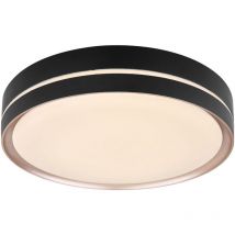 Deckenleuchte - Manni - schwarz - metall - ø 39cm - led - - Globo