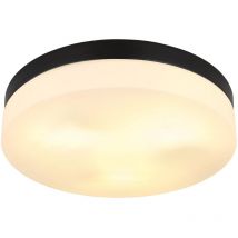 Globo - deckenleuchte - Vranos - schwarz - aluminium - ø 30cm -