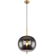 Lámpara colgante Blacky i - latón - metal - 30 cm - E27 (casquillo grande) - 15345H1MM - Latón - Globo