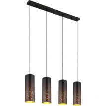 Lámpara colgante - Crocky - negro - metal - gran lámpara - Globo