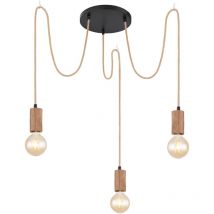 Globo - lámpara colgante - Frida - natural - cuerda - ø 30cm -