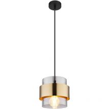 Globo - lámpara colgante - Milley - dorado - vidrio - ø 18cm -