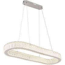 Globo - lámpara colgante - Mucky - cromo - metal - gran lámpara